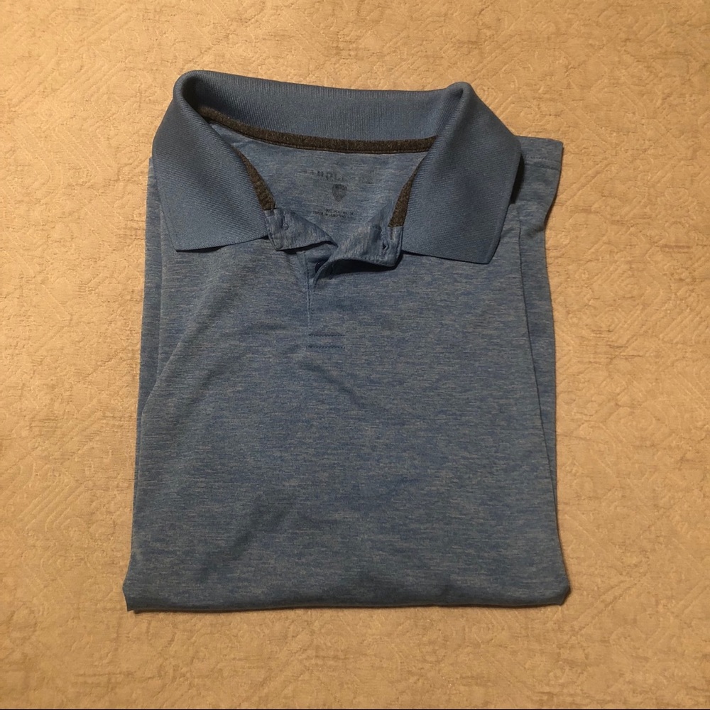 Men’s light blue golf shirt